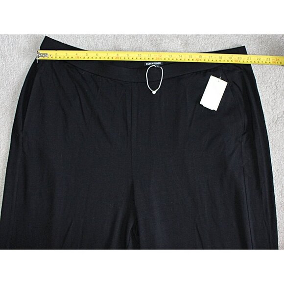 Eileen Fisher NWOT -  Slouchy Ankle Pants in Fine Tencel Jersey, Black, 2X Plus - Picture 8 of 12